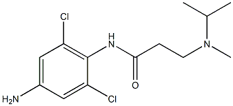 N-(4-amino-2,6-dichlorophenyl)-3-[methyl(propan-2-yl)amino]propanamide 구조식 이미지