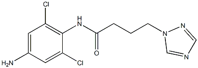 N-(4-amino-2,6-dichlorophenyl)-4-(1H-1,2,4-triazol-1-yl)butanamide Structure