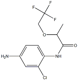 N-(4-amino-2-chlorophenyl)-2-(2,2,2-trifluoroethoxy)propanamide 구조식 이미지