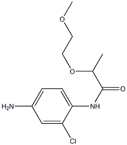 N-(4-amino-2-chlorophenyl)-2-(2-methoxyethoxy)propanamide 구조식 이미지