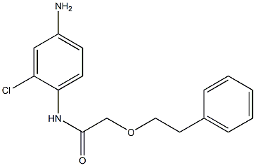N-(4-amino-2-chlorophenyl)-2-(2-phenylethoxy)acetamide 구조식 이미지
