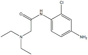 N-(4-amino-2-chlorophenyl)-2-(diethylamino)acetamide 구조식 이미지
