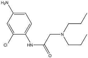 N-(4-amino-2-chlorophenyl)-2-(dipropylamino)acetamide 구조식 이미지