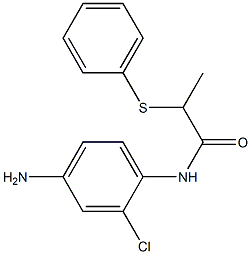 N-(4-amino-2-chlorophenyl)-2-(phenylsulfanyl)propanamide 구조식 이미지