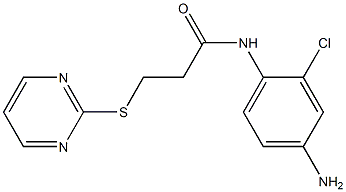 N-(4-amino-2-chlorophenyl)-3-(pyrimidin-2-ylsulfanyl)propanamide Structure