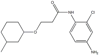 N-(4-amino-2-chlorophenyl)-3-[(3-methylcyclohexyl)oxy]propanamide Structure