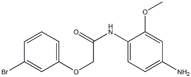 N-(4-amino-2-methoxyphenyl)-2-(3-bromophenoxy)acetamide 구조식 이미지