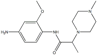 N-(4-amino-2-methoxyphenyl)-2-(4-methylpiperazin-1-yl)propanamide Structure