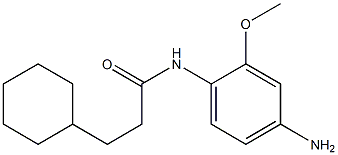 N-(4-amino-2-methoxyphenyl)-3-cyclohexylpropanamide Structure
