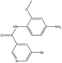 N-(4-amino-2-methoxyphenyl)-5-bromopyridine-3-carboxamide 구조식 이미지