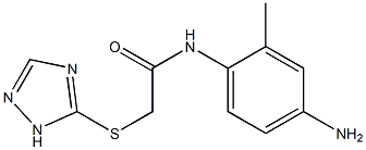 N-(4-amino-2-methylphenyl)-2-(1H-1,2,4-triazol-5-ylsulfanyl)acetamide 구조식 이미지