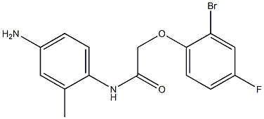 N-(4-amino-2-methylphenyl)-2-(2-bromo-4-fluorophenoxy)acetamide Structure