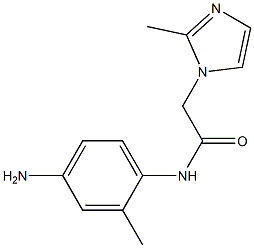 N-(4-amino-2-methylphenyl)-2-(2-methyl-1H-imidazol-1-yl)acetamide 구조식 이미지