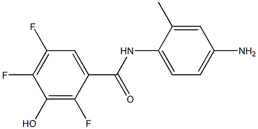N-(4-amino-2-methylphenyl)-2,4,5-trifluoro-3-hydroxybenzamide 구조식 이미지