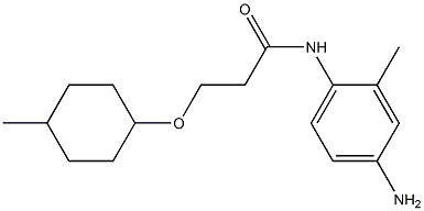 N-(4-amino-2-methylphenyl)-3-[(4-methylcyclohexyl)oxy]propanamide Structure