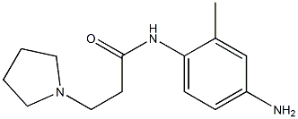 N-(4-amino-2-methylphenyl)-3-pyrrolidin-1-ylpropanamide 구조식 이미지