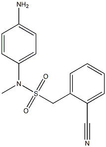 N-(4-aminophenyl)-1-(2-cyanophenyl)-N-methylmethanesulfonamide Structure