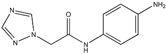 N-(4-aminophenyl)-2-(1H-1,2,4-triazol-1-yl)acetamide 구조식 이미지