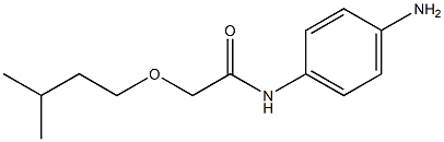 N-(4-aminophenyl)-2-(3-methylbutoxy)acetamide Structure