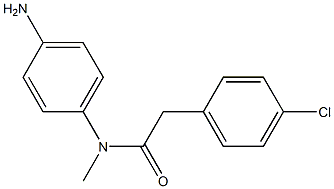 N-(4-aminophenyl)-2-(4-chlorophenyl)-N-methylacetamide 구조식 이미지