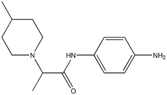 N-(4-aminophenyl)-2-(4-methylpiperidin-1-yl)propanamide 구조식 이미지