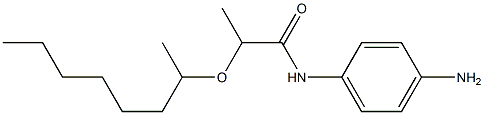 N-(4-aminophenyl)-2-(octan-2-yloxy)propanamide 구조식 이미지