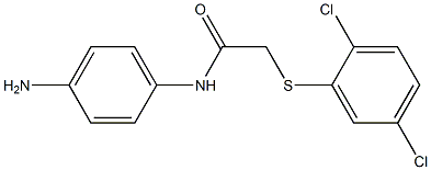 N-(4-aminophenyl)-2-[(2,5-dichlorophenyl)sulfanyl]acetamide 구조식 이미지