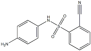 N-(4-aminophenyl)-2-cyanobenzene-1-sulfonamide 구조식 이미지