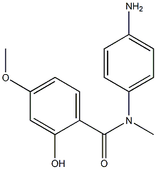 N-(4-aminophenyl)-2-hydroxy-4-methoxy-N-methylbenzamide 구조식 이미지