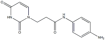 N-(4-aminophenyl)-3-(2,4-dioxo-1,2,3,4-tetrahydropyrimidin-1-yl)propanamide 구조식 이미지