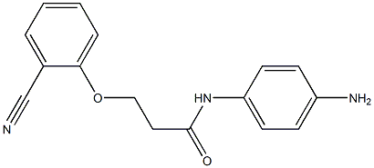 N-(4-aminophenyl)-3-(2-cyanophenoxy)propanamide 구조식 이미지