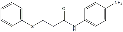 N-(4-aminophenyl)-3-(phenylsulfanyl)propanamide 구조식 이미지