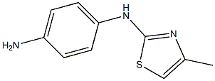 N-(4-aminophenyl)-N-(4-methyl-1,3-thiazol-2-yl)amine 구조식 이미지
