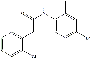 N-(4-bromo-2-methylphenyl)-2-(2-chlorophenyl)acetamide 구조식 이미지