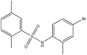 N-(4-bromo-2-methylphenyl)-2,5-dimethylbenzene-1-sulfonamide 구조식 이미지