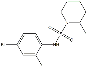 N-(4-bromo-2-methylphenyl)-2-methylpiperidine-1-sulfonamide Structure