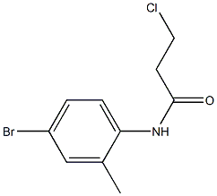 N-(4-bromo-2-methylphenyl)-3-chloropropanamide Structure
