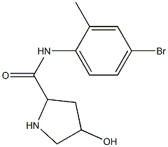 N-(4-bromo-2-methylphenyl)-4-hydroxypyrrolidine-2-carboxamide 구조식 이미지