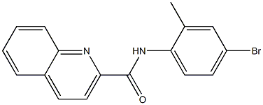 N-(4-bromo-2-methylphenyl)quinoline-2-carboxamide 구조식 이미지