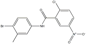 N-(4-bromo-3-methylphenyl)-2-chloro-5-nitrobenzamide Structure
