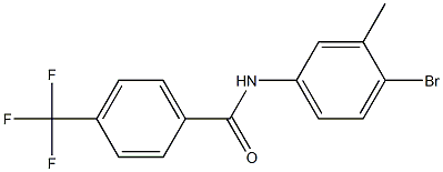 N-(4-bromo-3-methylphenyl)-4-(trifluoromethyl)benzamide Structure