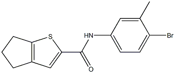 N-(4-bromo-3-methylphenyl)-4H,5H,6H-cyclopenta[b]thiophene-2-carboxamide 구조식 이미지