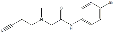 N-(4-bromophenyl)-2-[(2-cyanoethyl)(methyl)amino]acetamide Structure