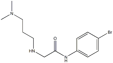 N-(4-bromophenyl)-2-{[3-(dimethylamino)propyl]amino}acetamide 구조식 이미지