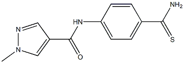 N-(4-carbamothioylphenyl)-1-methyl-1H-pyrazole-4-carboxamide Structure