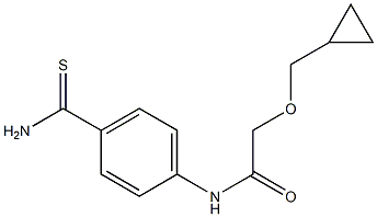 N-(4-carbamothioylphenyl)-2-(cyclopropylmethoxy)acetamide Structure