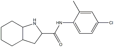 N-(4-chloro-2-methylphenyl)-octahydro-1H-indole-2-carboxamide Structure