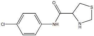 N-(4-chlorophenyl)-1,3-thiazolidine-4-carboxamide Structure
