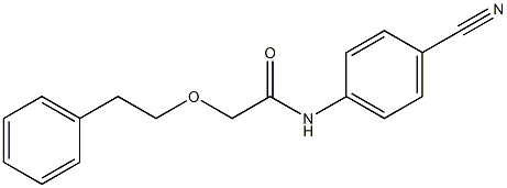 N-(4-cyanophenyl)-2-(2-phenylethoxy)acetamide Structure