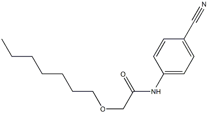 N-(4-cyanophenyl)-2-(heptyloxy)acetamide Structure